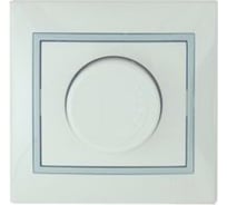 Светорегулятор Lezard 800Вт СП Мира белый с серой вставкой 701-0215-115