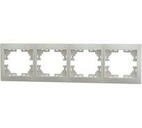 Четырехместная горизонтальная рамка Lezard Мира крем 701-0300-149