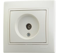 Оконечная телевизионная розетка Lezard СП Мира крем с кремовой вставкой 701-0303-130