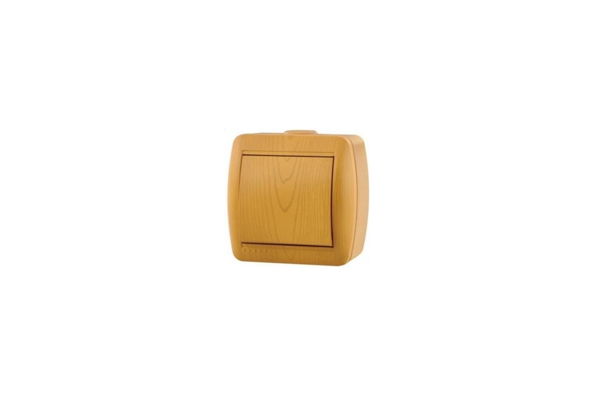 Одноклавишный выключатель Lezard ОП Ната ольха 710-0700-100 - выгодная ...