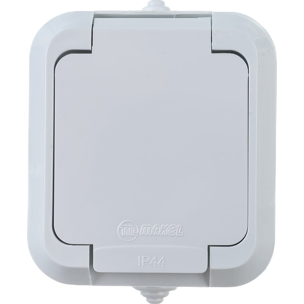 Розетка с крышкой, белая Makel 18304 - выгодная цена, отзывы ...