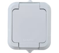 Розетка с крышкой, белая Makel 18304