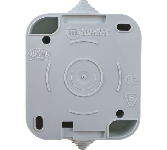 Розетка с крышкой, белая Makel 18304