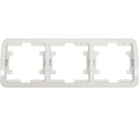 Тройная рамка, белая Makel Mimoza 22013