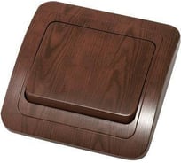 Выключатель, орех, 1 клавиша Makel Mimoza N 24001