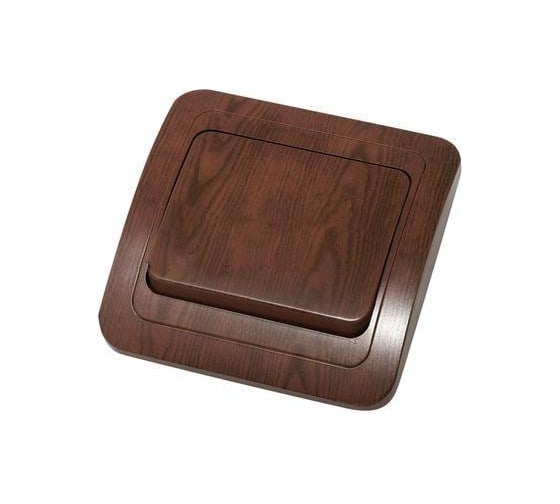 Выключатель, орех, 1 клавиша Makel Mimoza N 24001 1