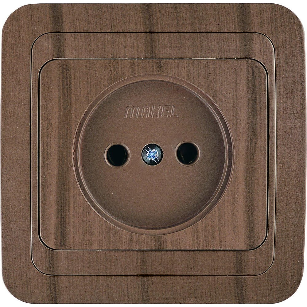 Розетка без заземления, орех Makel Mimoza N 24002 - выгодная цена ...