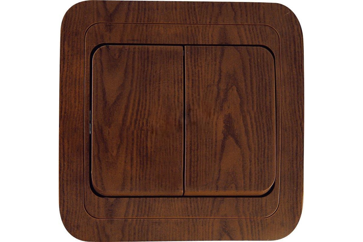 Двухклавишный выключатель, орех Makel Mimoza N 24003 - выгодная цена ...