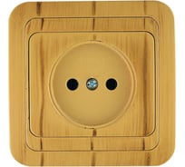 Розетка без заземления, дуб Makel Mimoza N 24202