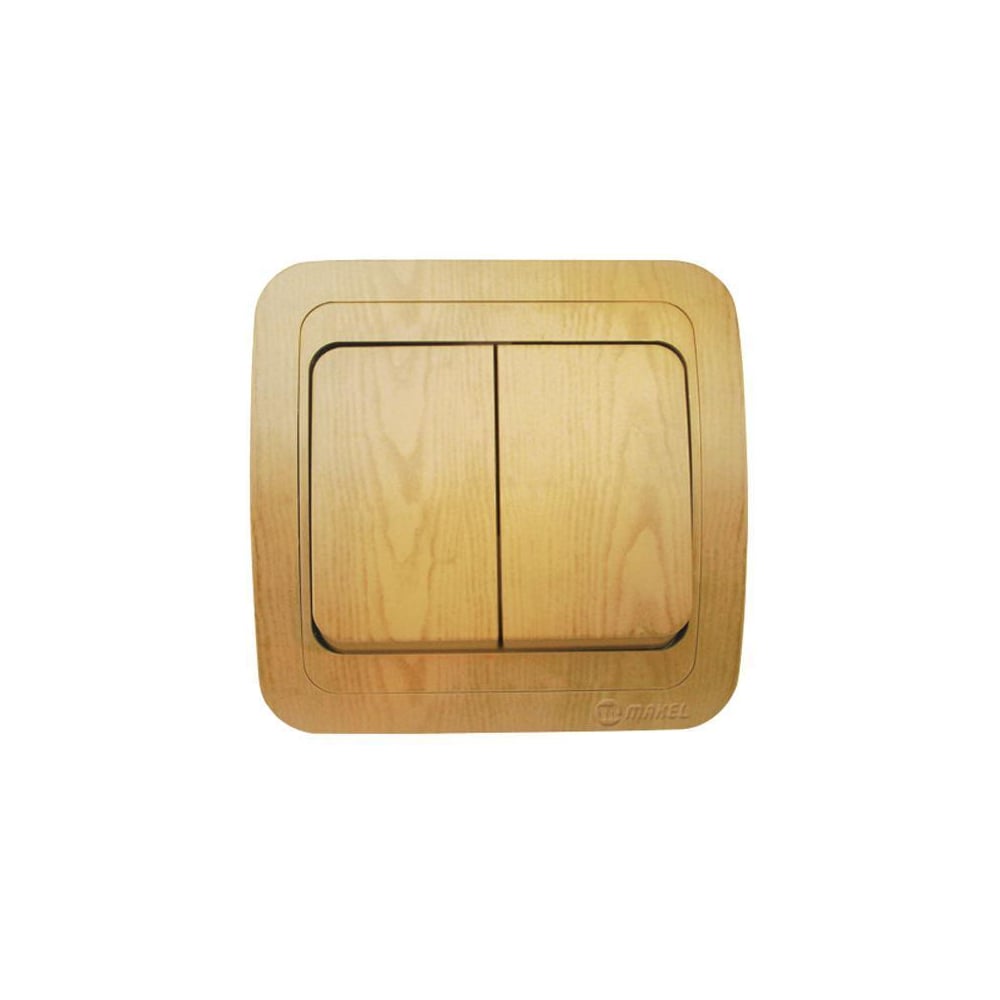 Выключатель, дуб, 2 клавиши Makel Mimoza N 24203 - выгодная цена ...
