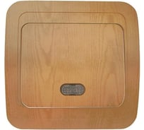 Одноклавишный выключатель с подсветкой, дуб Makel Mimoza N 24221