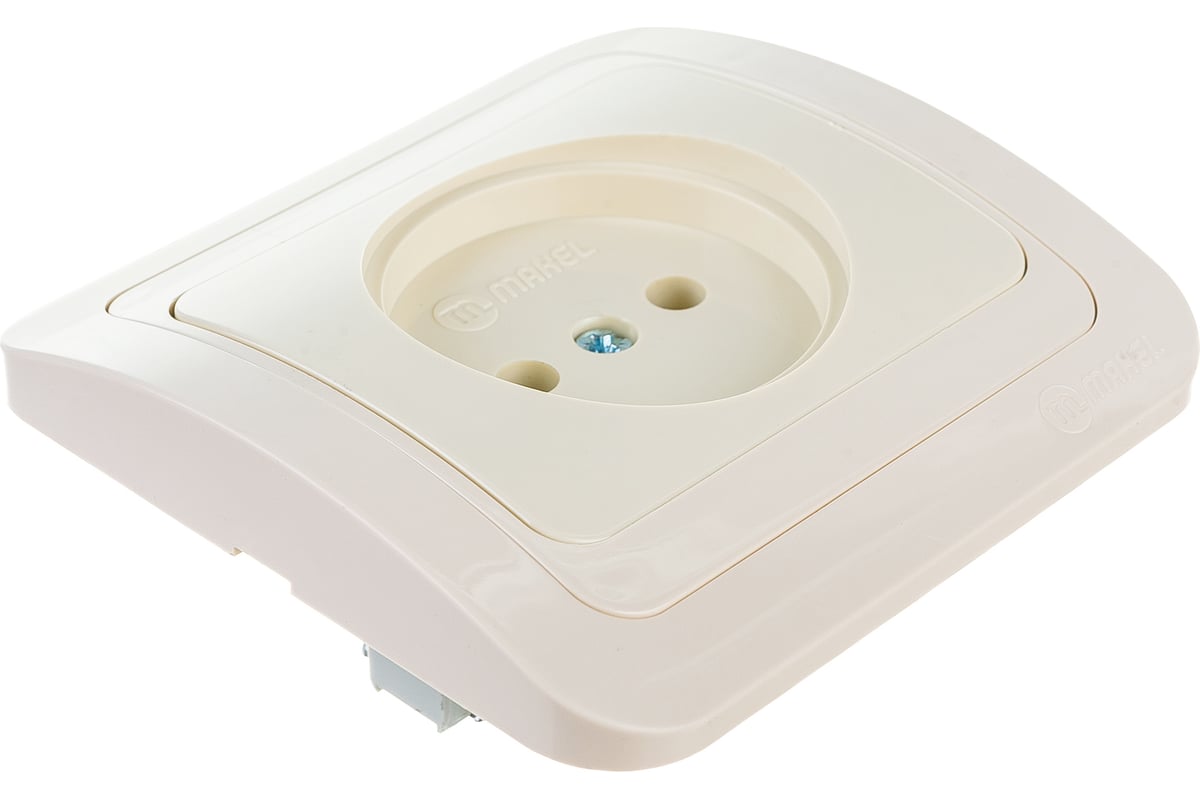 Розетка без заземления, кремовая Makel Mimoza 25022 в Санкт-Петербурге ...