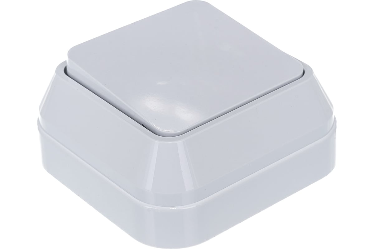 Выключатель накладной одноклавишный, белый Makel Siva Ustu 45101 ...