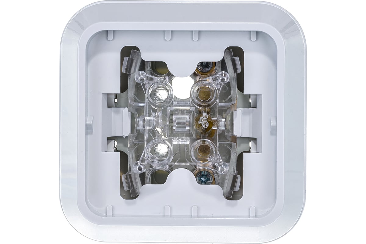 Выключатель накладной одноклавишный, белый Makel Siva Ustu 45101 ...