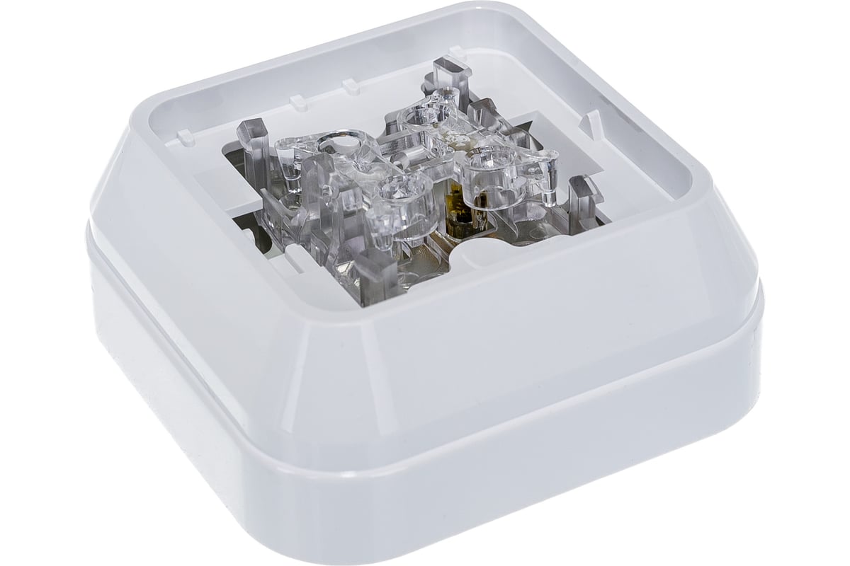 Выключатель накладной одноклавишный, белый Makel Siva Ustu 45101 ...