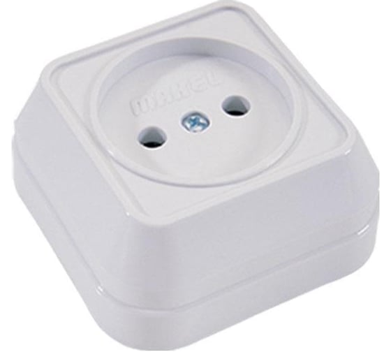 Розетка без заземления, белая Makel 45102