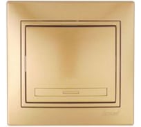 Одноклавишный выключатель, СП, золото Lezard Мира Lezard 701-1313-100