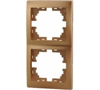 Двойная вертикальная рамка, золото Lezard Мира 701-1300-152