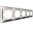 Пятиместная горизонтальная рамка, серая Lezard Мира 701-1000-150 1