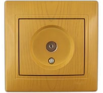 Оконечная телевизионная розетка, СП, ольха Lezard Мира 701-0701-130