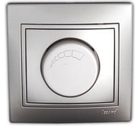 Светорегулятор 1000Вт, СП, серый металлик Lezard Мира 701-1010-157