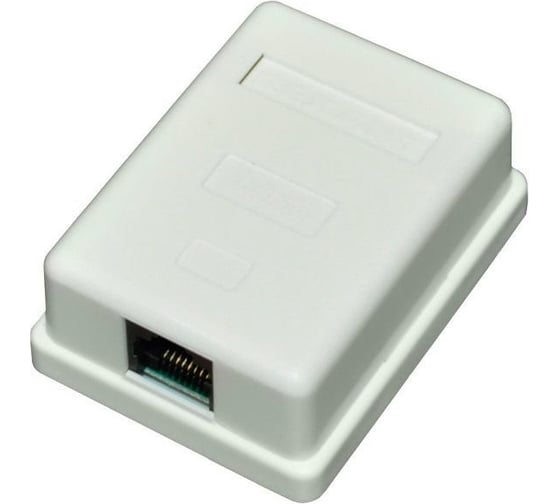 Розетка компьютерная REXANT RJ45 CAT 5Е 03-0121 белая