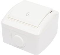 Проходной выключатель белый Ната Lezard 710-0200-105