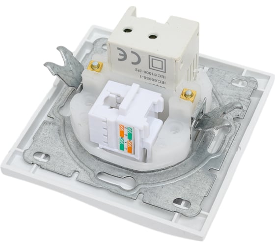 Розетка Vesta-Electric Verona для USB + сетевого кабеля LAN FRZ00050302BEL