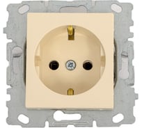 Розетка Metronex Electric Roma Кремовый одинарная с заземлением без рамки FRZ00010108MLK