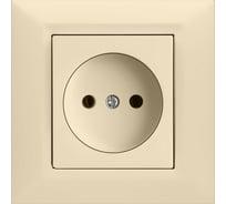 Розетка Metronex Electric Roma Кремовый одинарная без заземления FRZ00010106MLK