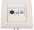 Розетка Metronex Electric Roma Кремовый для LAN + TV FRZ00010133MLK 1