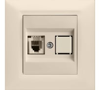 Розетка Vesta-Electric Roma КРЕМОВЫЙ для сетевого кабеля LAN FRZ00010123MLK