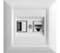 Розетка Metronex Electric Roma для USB + LAN FRZ00050204BEL 5