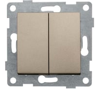 Выключатель проходной GUSI Electric Ugra 2кл, механизм, 10А, 250В, шампань. С11В8-027