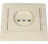 Розетка Lezard MIRA б/з бакалит крем со вставкой 701-0303-121B