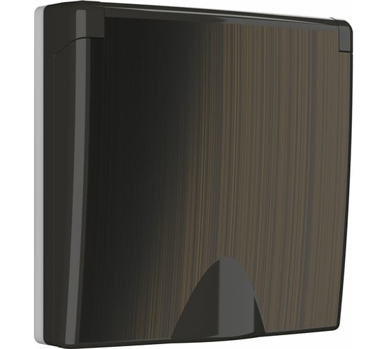 Накладка для розетки WERKEL IP44 с крышкой (бронзовый) a037204