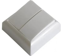 Двухклавишный выключатель APEYRON, полистирол УХЛ4, 250В, 6А, IP2 А56-111