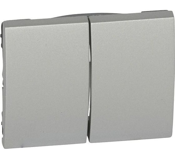Лицевая панель Legrand Galea Life двойная Aluminium 771312 1