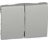 Лицевая панель Legrand Galea Life двойная Aluminium 771312 1