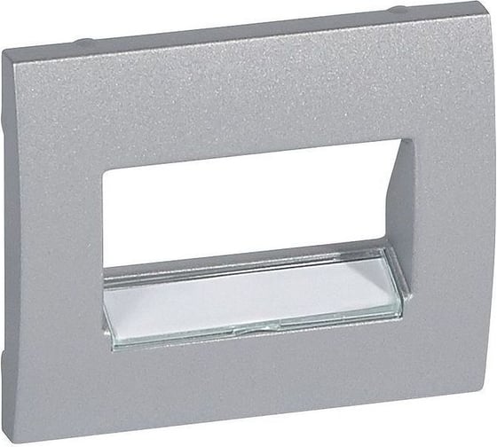 Лицевая панель Legrand Galea Life с держателем этикеток для информационной розетки RJ45 1 или 2 выхода Алюминий 771375 1
