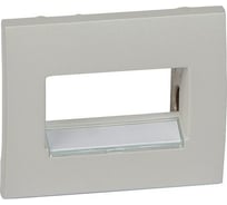 Лицевая панель Legrand Galea Life с держателем этикеток для информационной розетки RJ45 1 или 2 выхода Pearl 771575