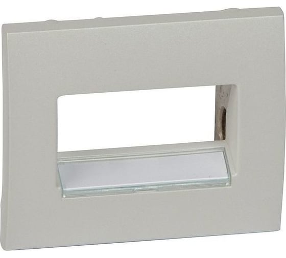 Лицевая панель Legrand Galea Life с держателем этикеток для информационной розетки RJ45 1 или 2 выхода Pearl 771575