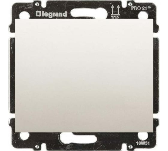 Заглушка Legrand Galea Life без фиксатора кабеля лицевая панель pearl 771578 1