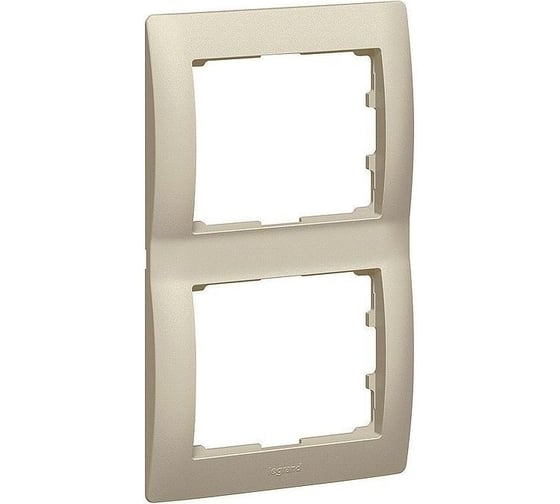 Рамка Legrand Galea Life 2 поста вертикальный монтаж Titanium 771406 1