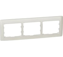 Рамка Legrand Galea Life 3 поста горизонтальный монтаж Pearl 771503