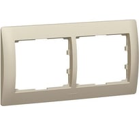 Рамка Legrand Galea Life 2 поста горизонтальный монтаж Titanium 771402