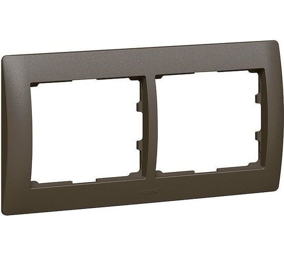Рамка Legrand Galea Life 2 поста горизонтальный монтаж Dark Bronze 771202 1