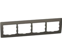 Рамка Legrand Galea Life 4 поста горизонтальный монтаж Dark Bronze 771204