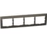 Рамка Legrand Galea Life 4 поста горизонтальный монтаж Dark Bronze 771204 1