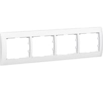 Рамка Legrand Galea Life 4 поста горизонтальный монтаж White 771004
